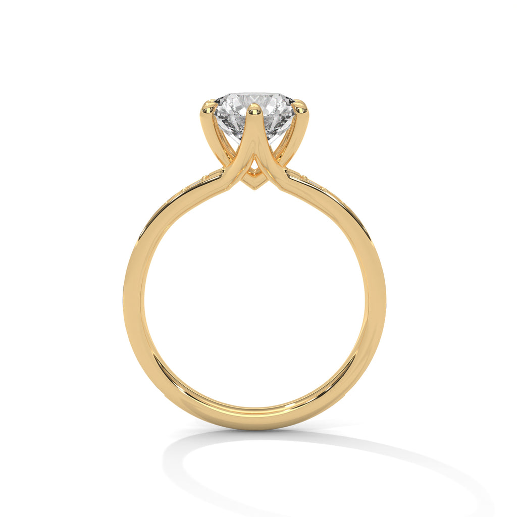 2 Carat Round Cut Solitaire Diamond Ring