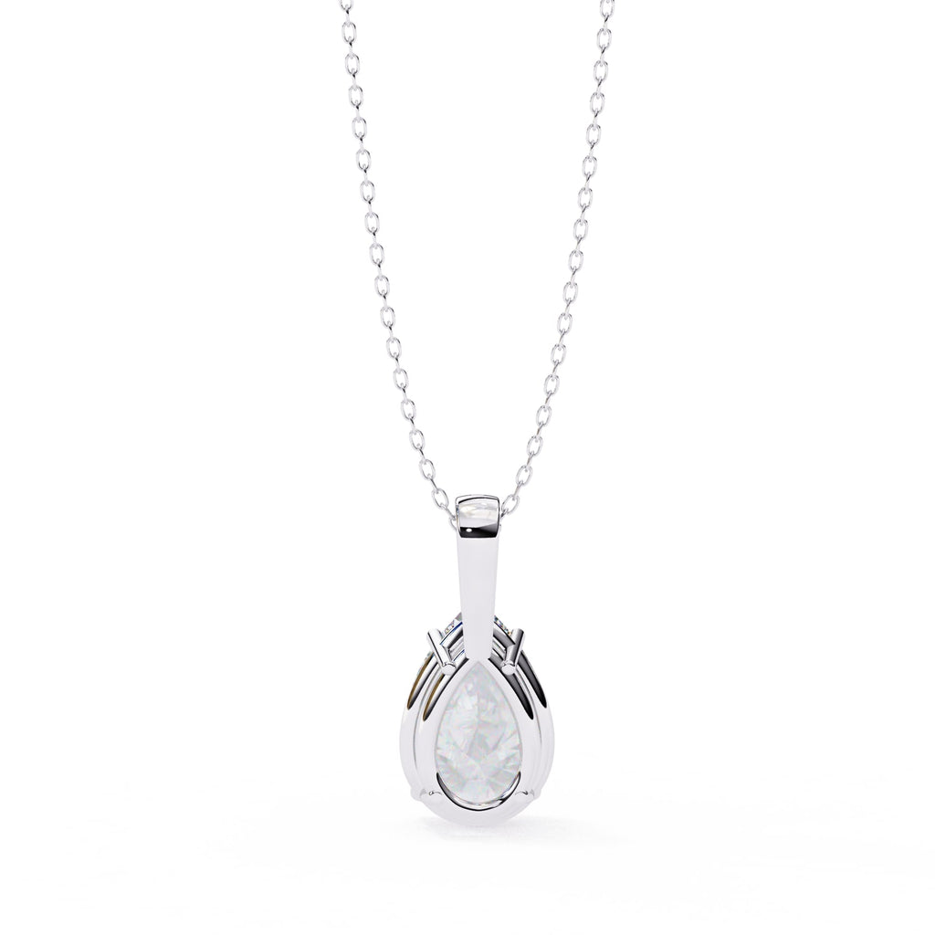 Stunning Pear Solitaire Pendant