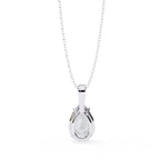 Stunning Pear Solitaire Pendant