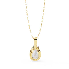 Stunning Pear Solitaire Pendant