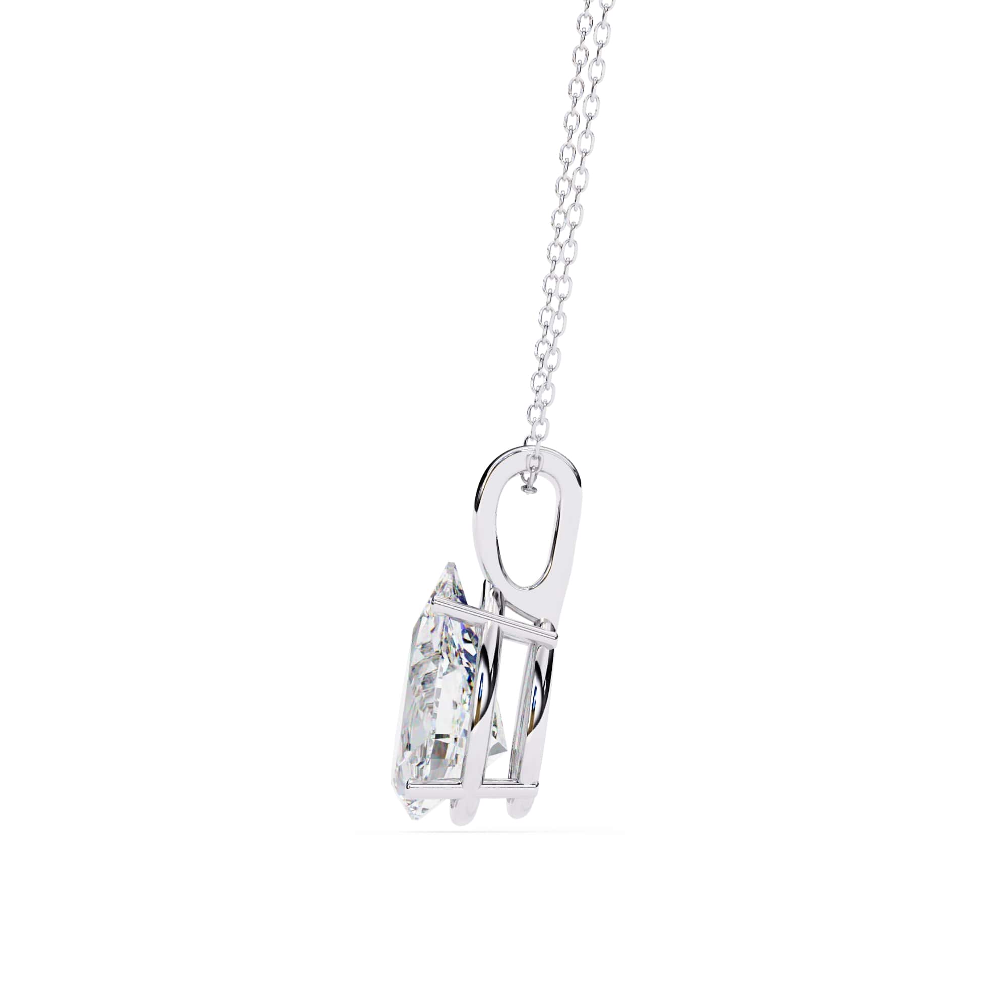 Stunning Pear Solitaire Pendant