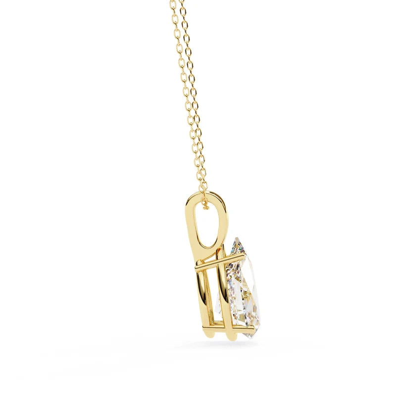 1 CT Pear Lab-Grown Diamond Complimentary Solitaire Pendant
