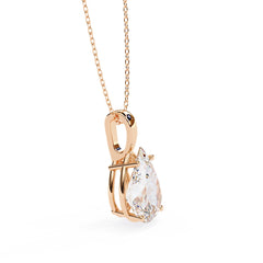 Stunning Pear Solitaire Pendant