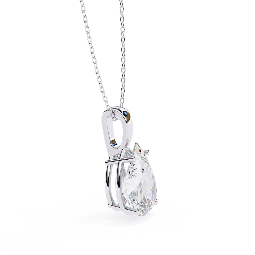 Stunning Pear Solitaire Pendant