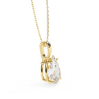 1 CT Pear Lab-Grown Diamond Complimentary Solitaire Pendant