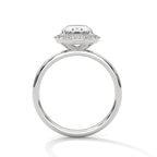 Oval Cut Lab Diamond Halo Solitiare Ring
