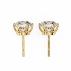 1 CT Round Lab-Grown Diamond Complimentary Stud Earrings