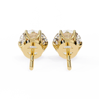 1 CT Round Lab-Grown Diamond Complimentary Stud Earrings