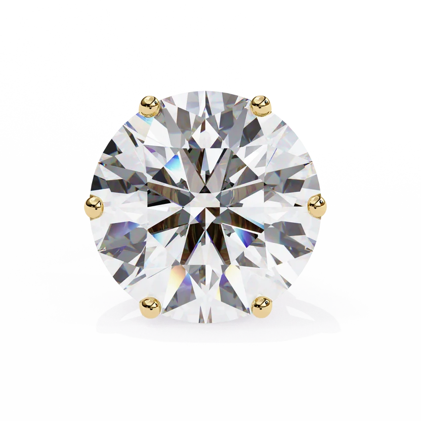 1 CT Round Lab-Grown Diamond Complimentary Stud Earrings