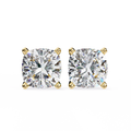 7 Carat Cushion Cut Lab Grown Diamond Stud Earrings