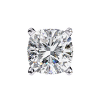 Cushion Diamond Stud Earrings 4-Prong Basket Setting