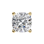 Cushion Diamond Stud Earrings 4-Prong Basket Setting