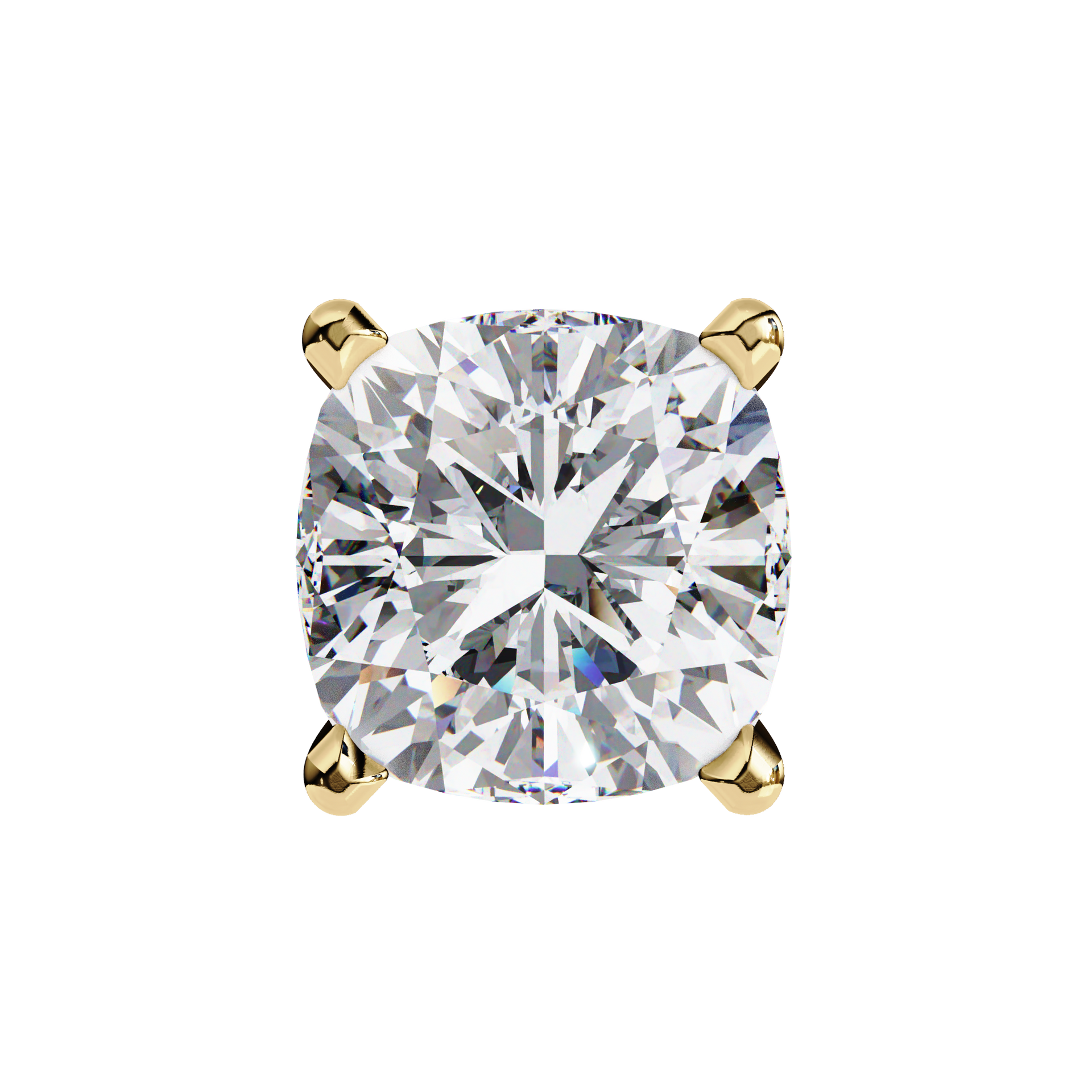 Cushion Square Cut Lab Diamond Stud Earrings