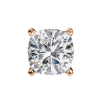 Cushion Diamond Stud Earrings 4-Prong Basket Setting