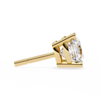 Cushion Diamond Stud Earrings 4-Prong Basket Setting