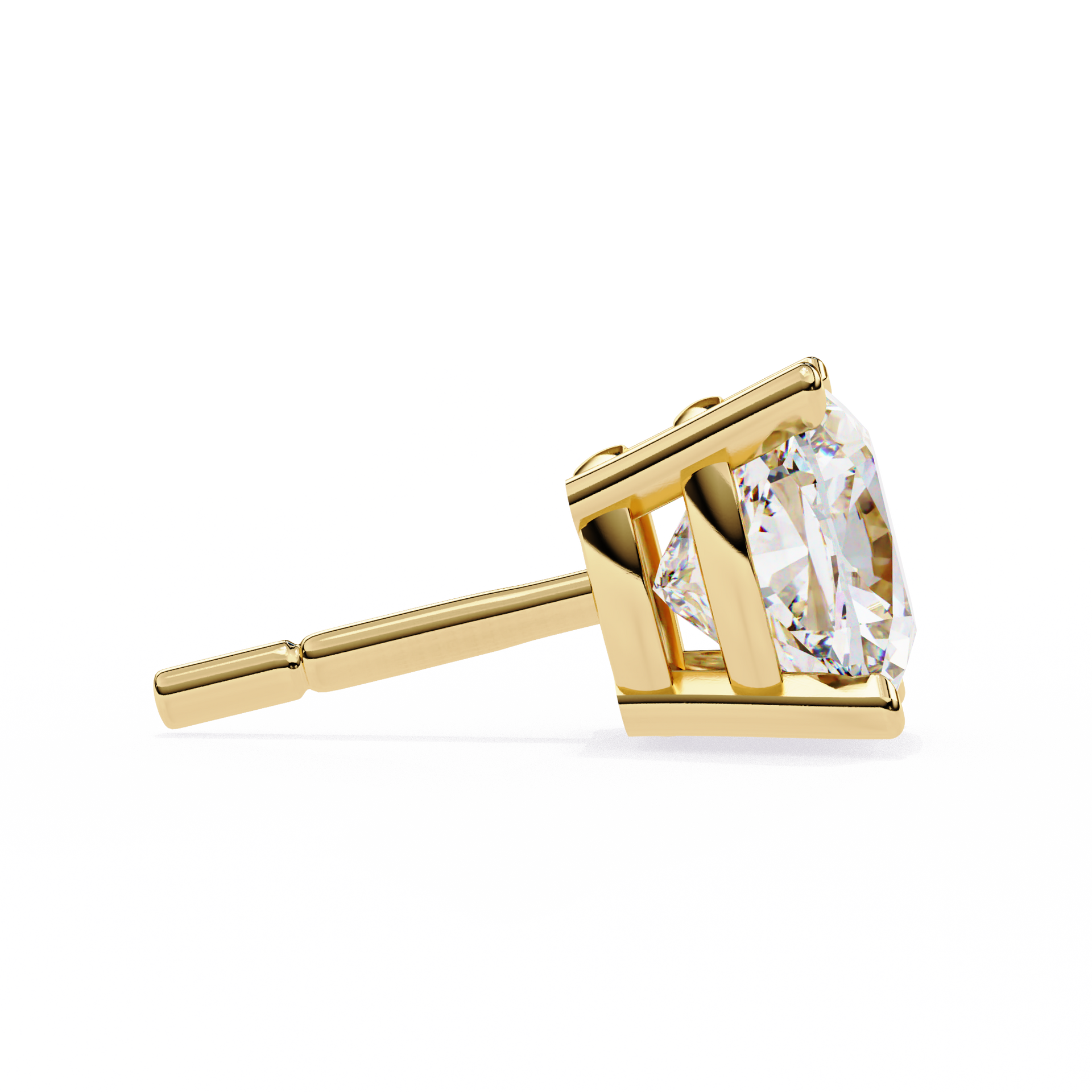 Cushion Square Cut Lab Diamond Stud Earrings