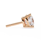 Cushion Diamond Stud Earrings 4-Prong Basket Setting