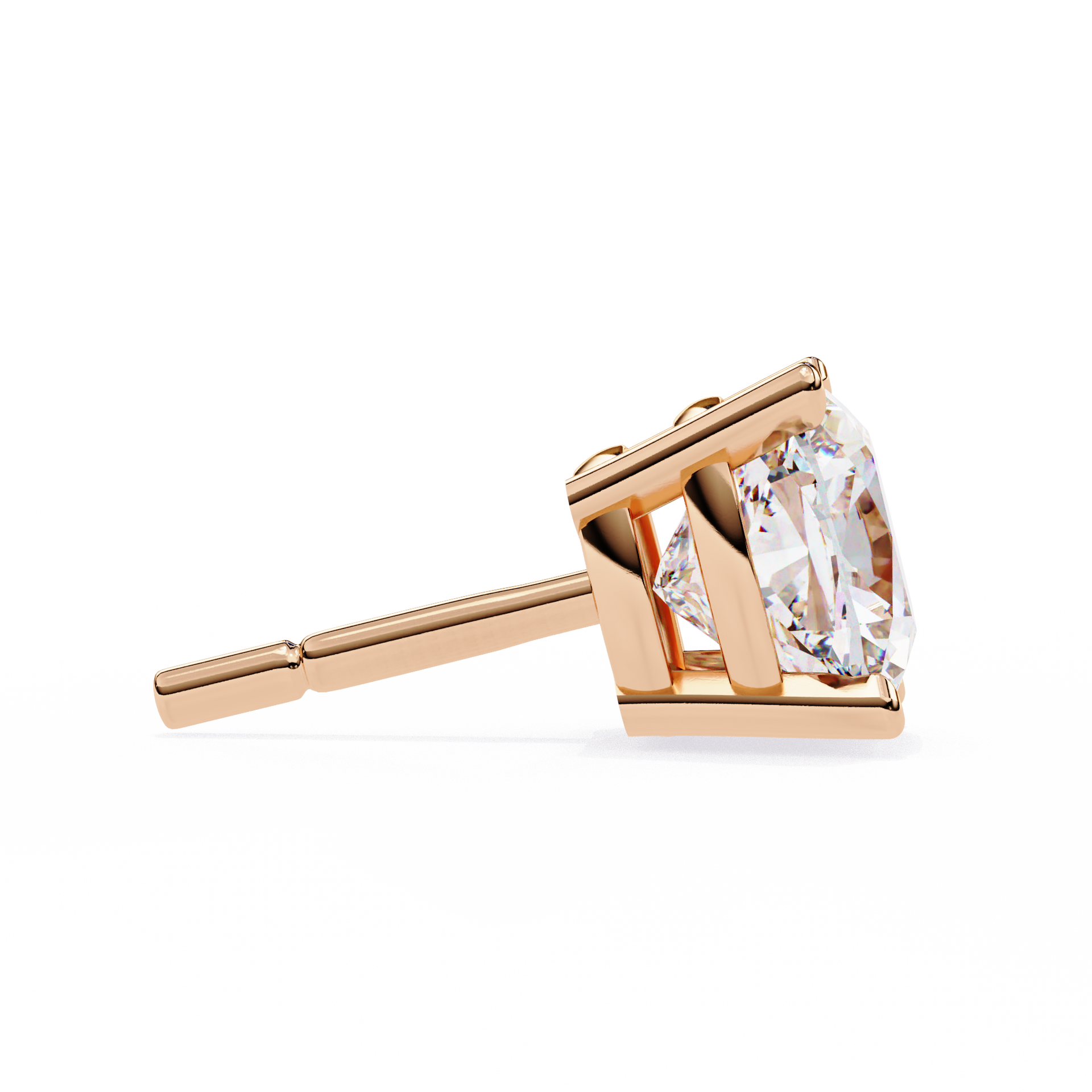 Cushion Square Cut Lab Diamond Stud Earrings