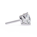 Cushion Diamond Stud Earrings 4-Prong Basket Setting
