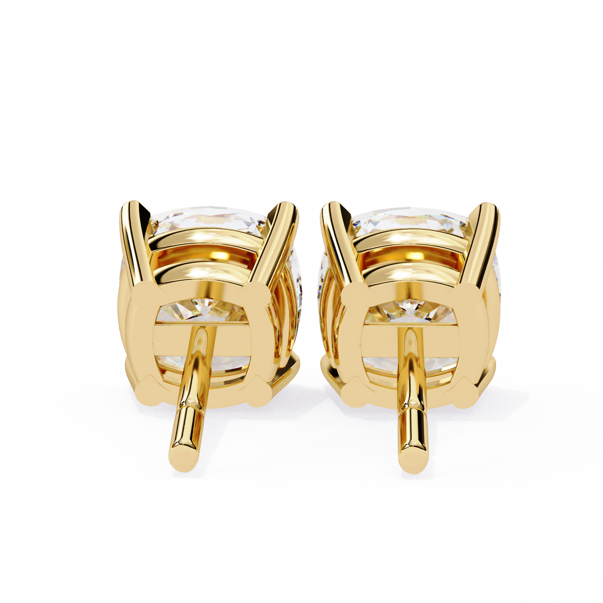 Cushion Square Cut Lab Diamond Stud Earrings