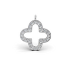 4 Carat Lab-Grown Diamond Four-Leaf Open Clover Necklace
