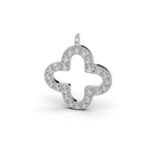 4 Carat Lab-Grown Diamond Four-Leaf Open Clover Necklace