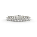 Diamond bracelet on a white background