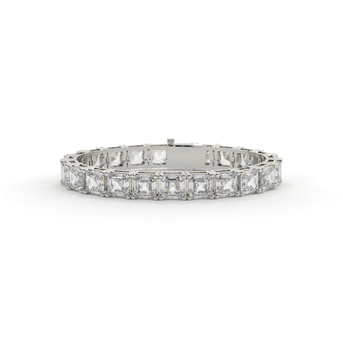 Diamond bracelet on a white background