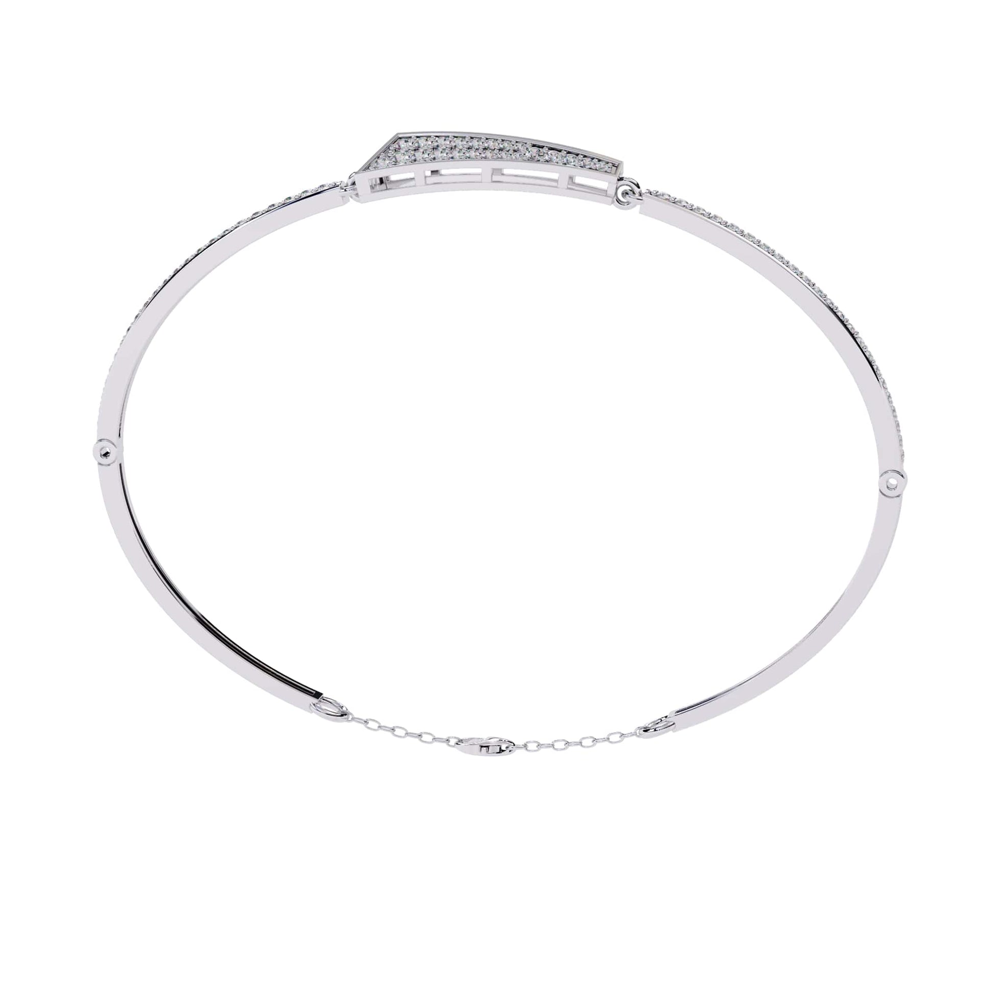 Arrow Design Lab Grown Round Diamond Bracelet