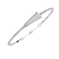 0.55 Carat Lab Created Round Diamond Arrow Bracelet