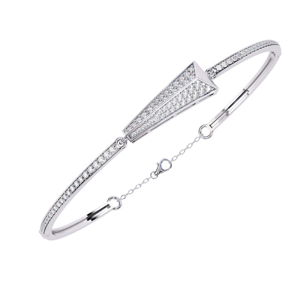 Arrow Design Lab Grown Round Diamond Bracelet