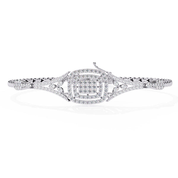 Fancy Bracelet With Round Cut Lab Diamond
