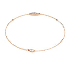 Fancy Round Cut Spiral Diamond Bracelet