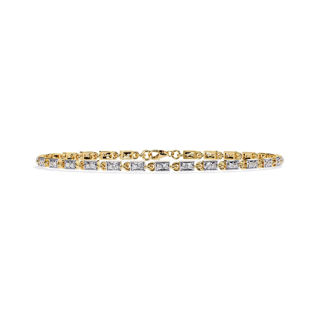 Modern Round Cut Lab Diamond Tennis Bracelet