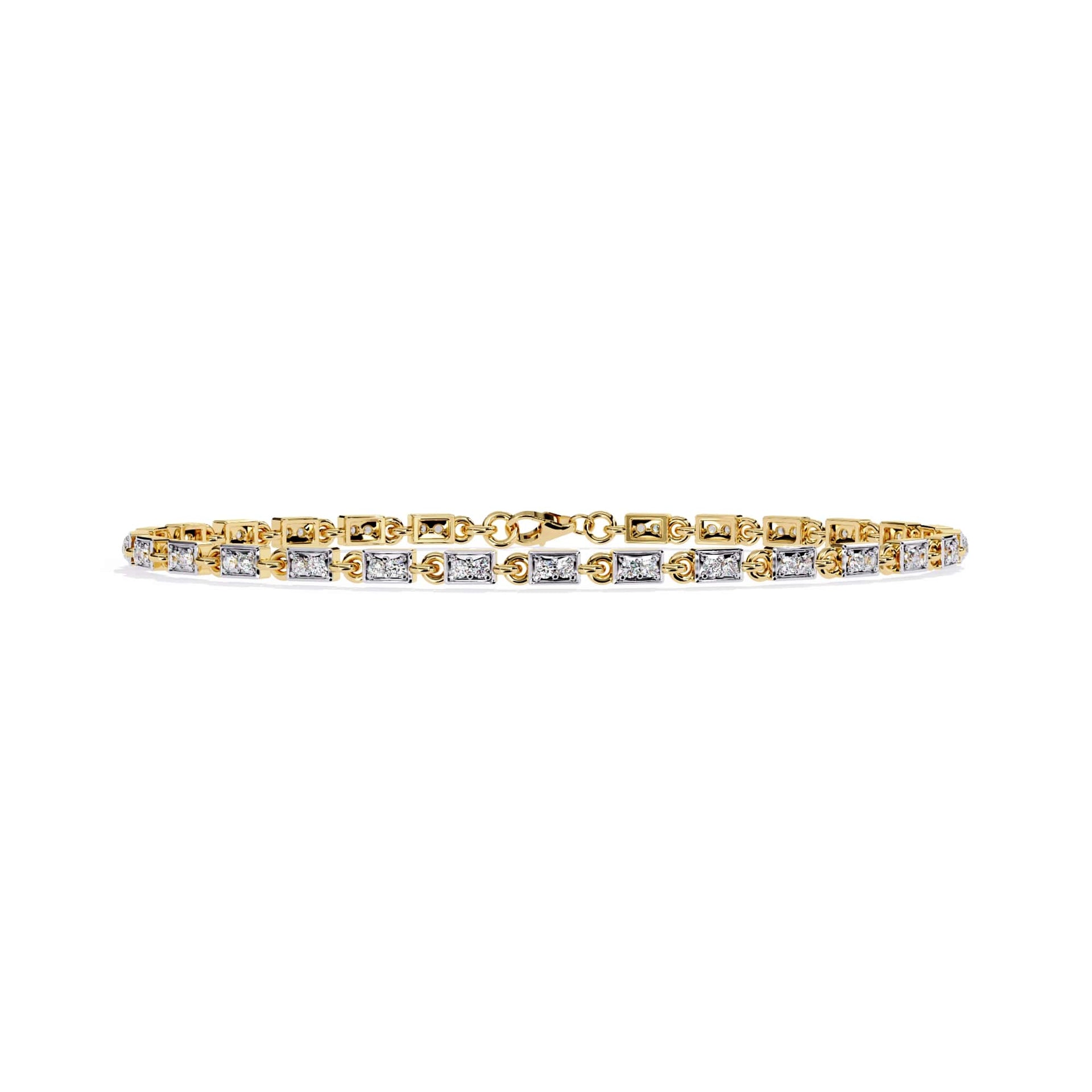 Modern Round Cut Lab Diamond Tennis Bracelet