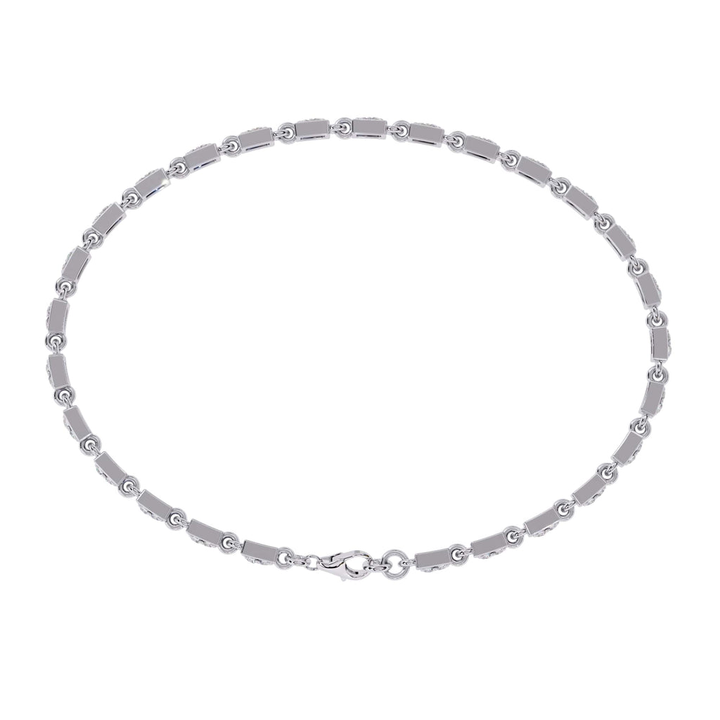 Modern Round Cut Lab Diamond Tennis Bracelet