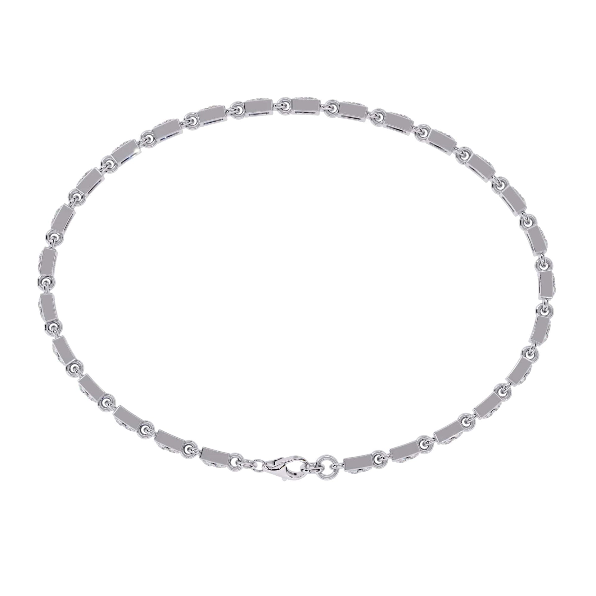 Modern Round Cut Lab Diamond Tennis Bracelet