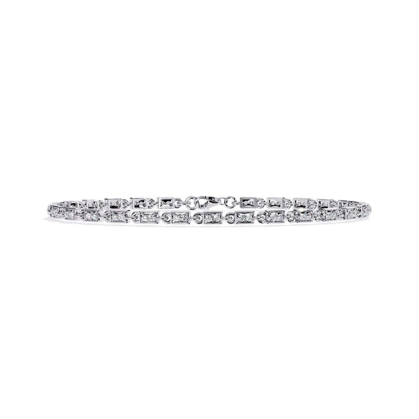 Modern Round Cut Lab Diamond Tennis Bracelet