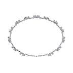 Floral Shape Round Diamond Fancy Bracelet