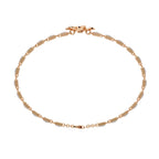 Modern Flower Design Round Cut Diamond Bracelet