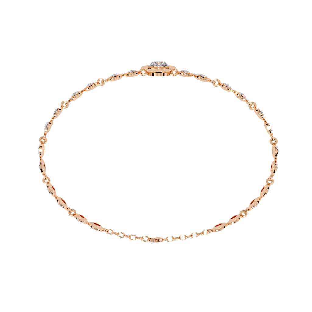 0.20 Carat Round Lab Diamond Classic Design Tennis Bracelet