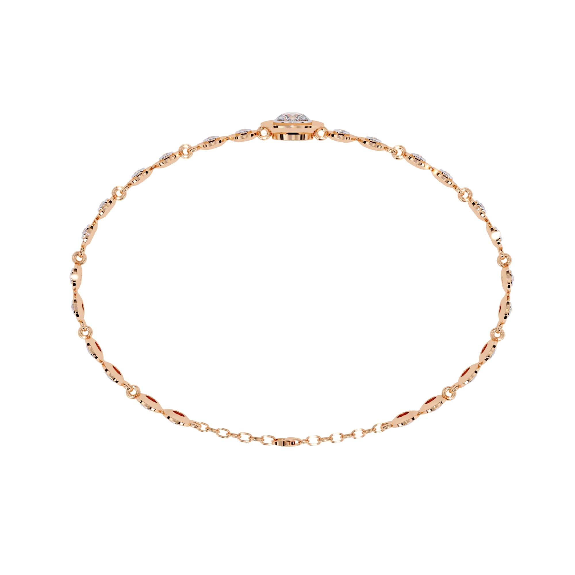 0.20 Carat Round Lab Diamond Classic Design Tennis Bracelet