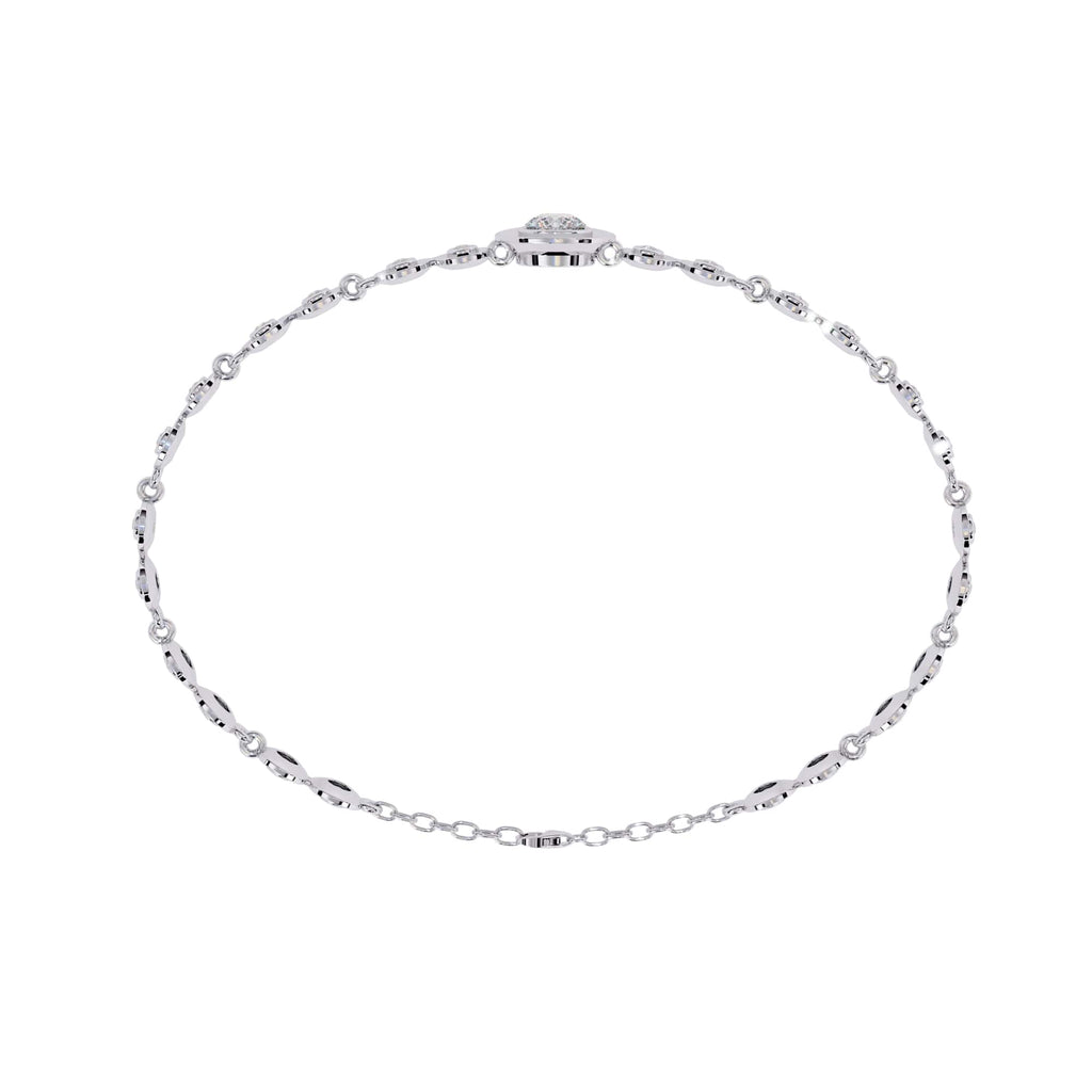 0.20 Carat Round Lab Diamond Classic Design Tennis Bracelet