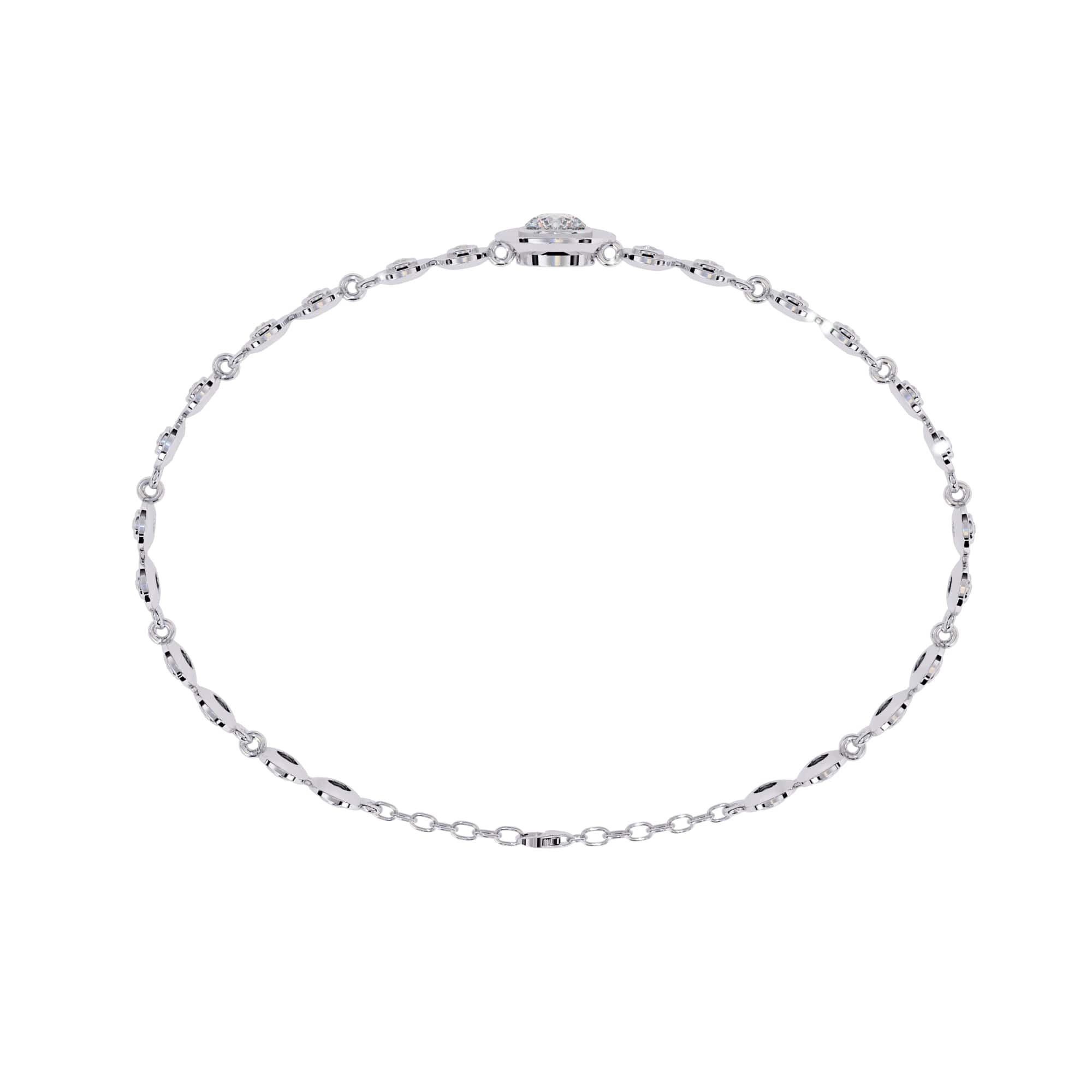 0.20 Carat Round Lab Diamond Classic Design Tennis Bracelet