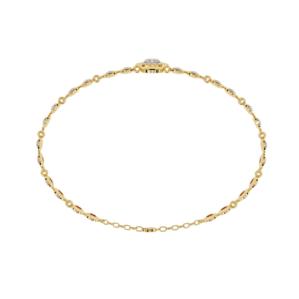 0.20 Carat Round Lab Diamond Classic Design Tennis Bracelet