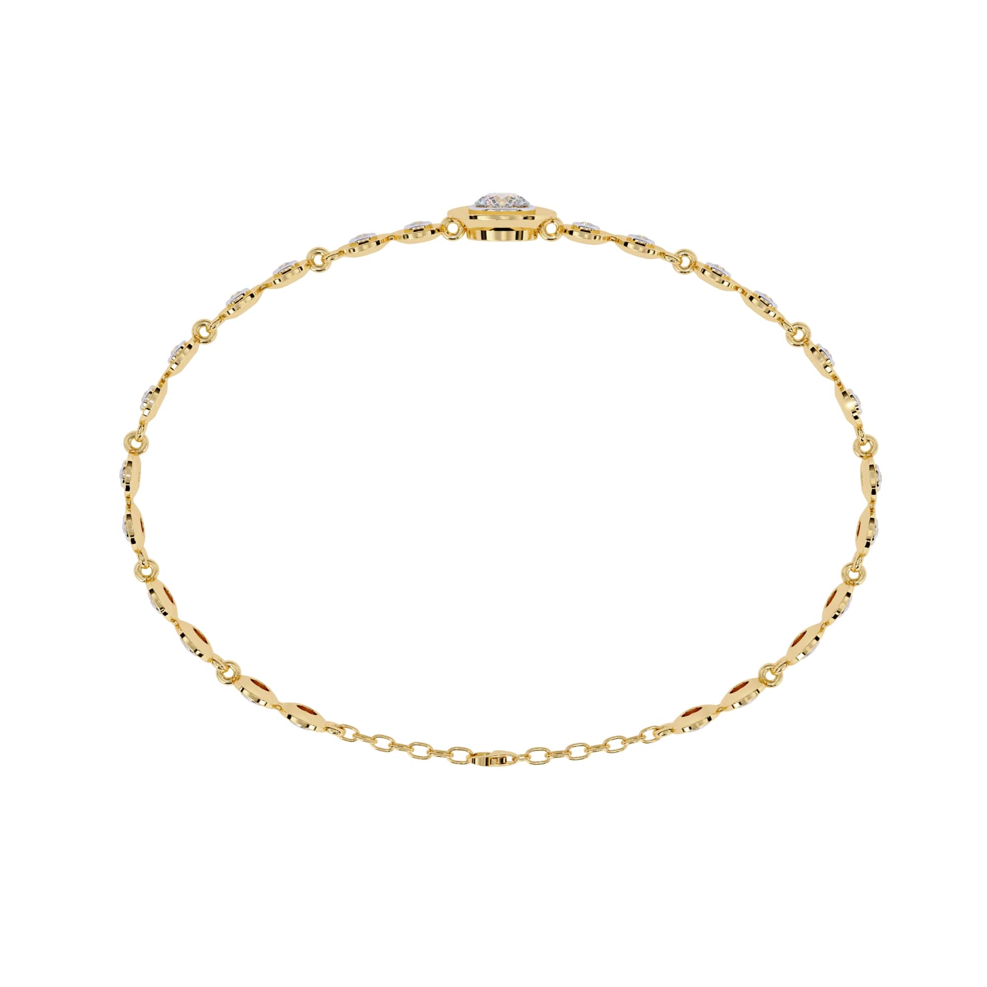 0.20 Carat Round Lab Diamond Classic Design Tennis Bracelet