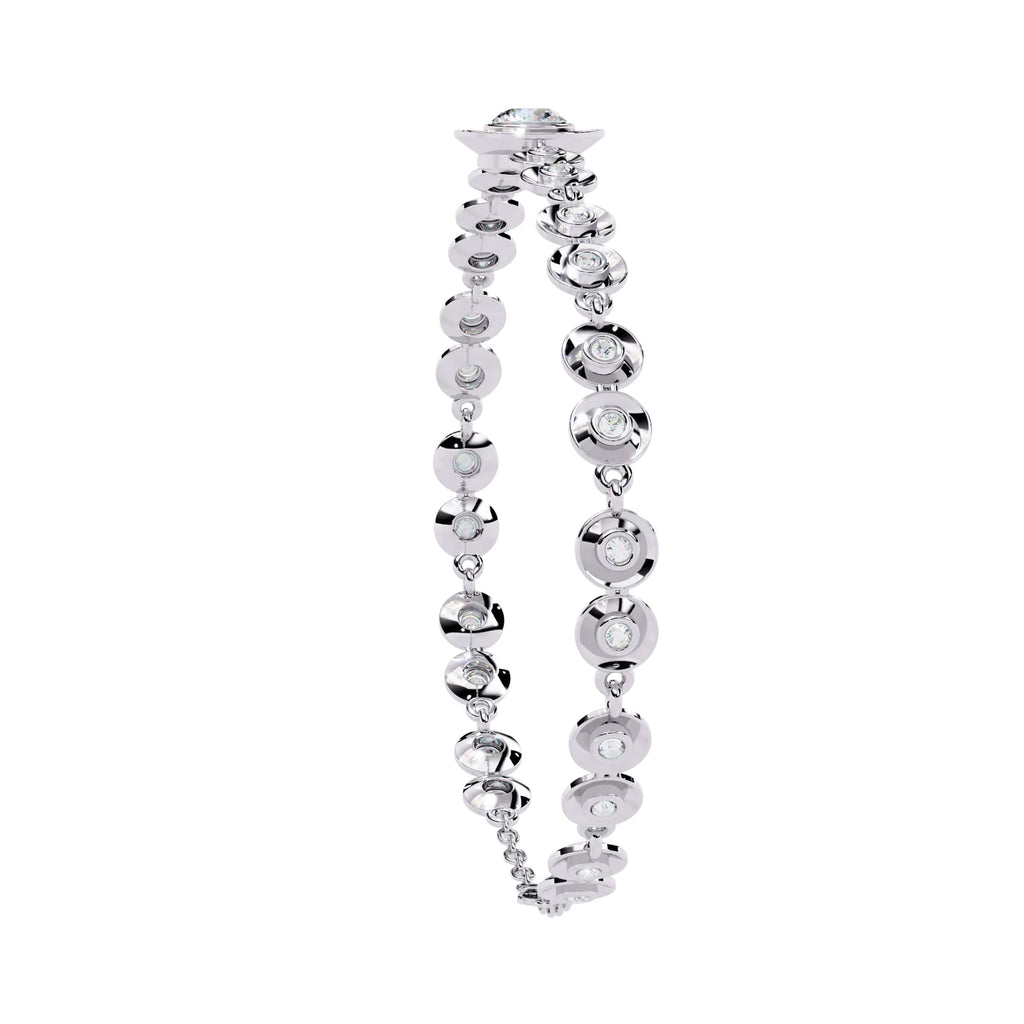 0.20 Carat Round Lab Diamond Classic Design Tennis Bracelet