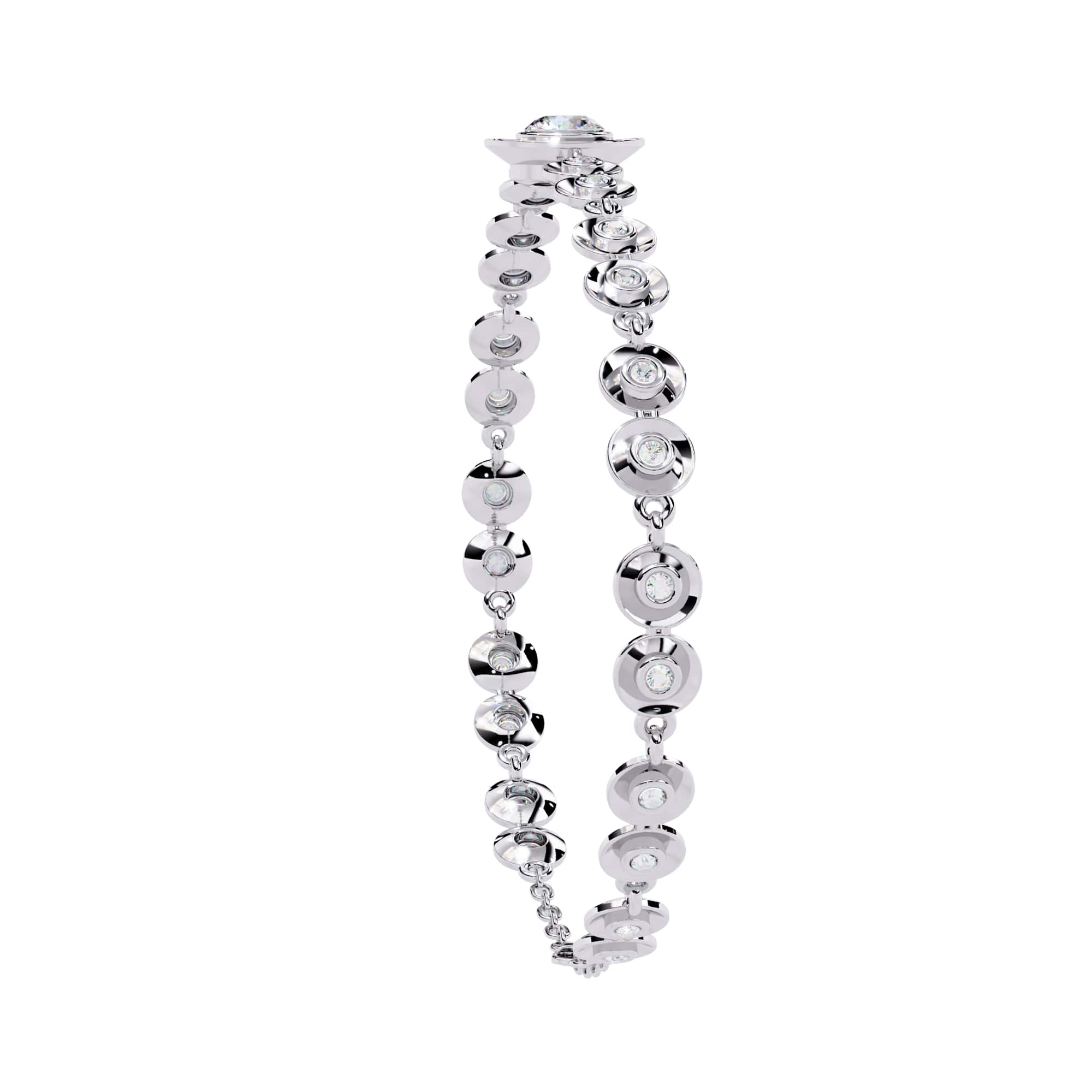 0.20 Carat Round Lab Diamond Classic Design Tennis Bracelet