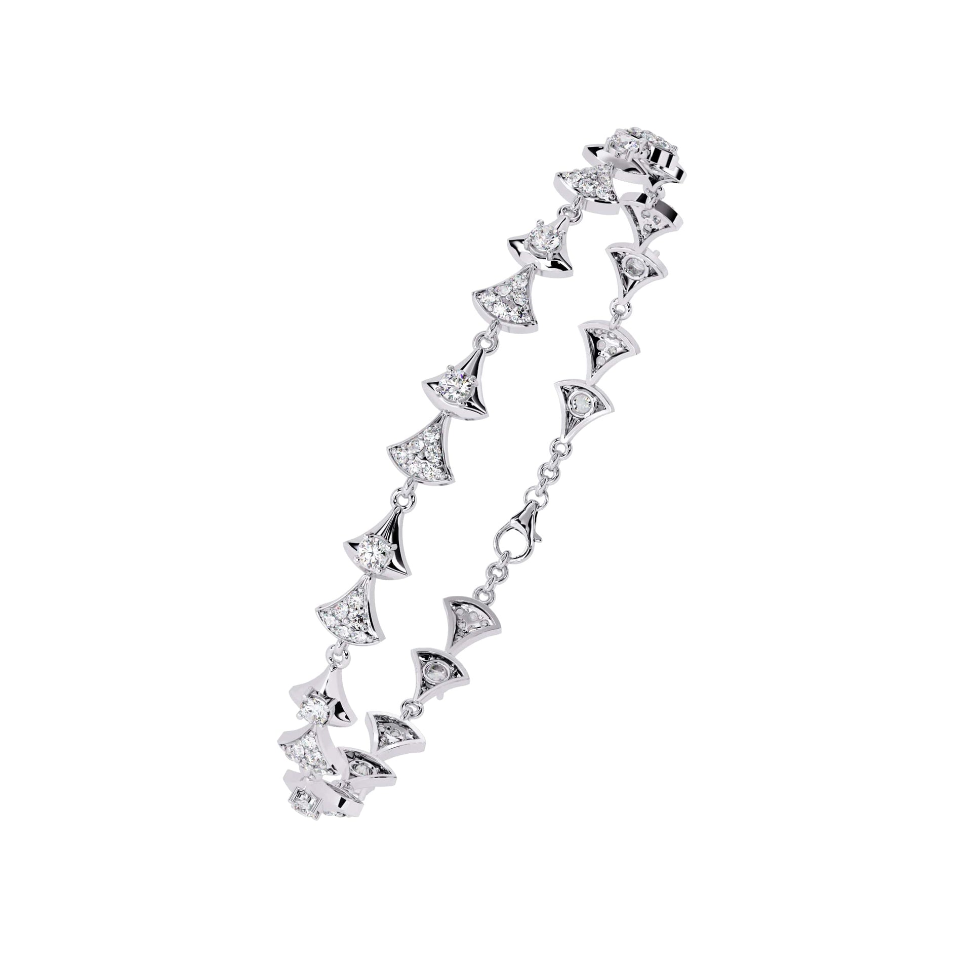Round Cut Lab Grown Diamond Bracelet