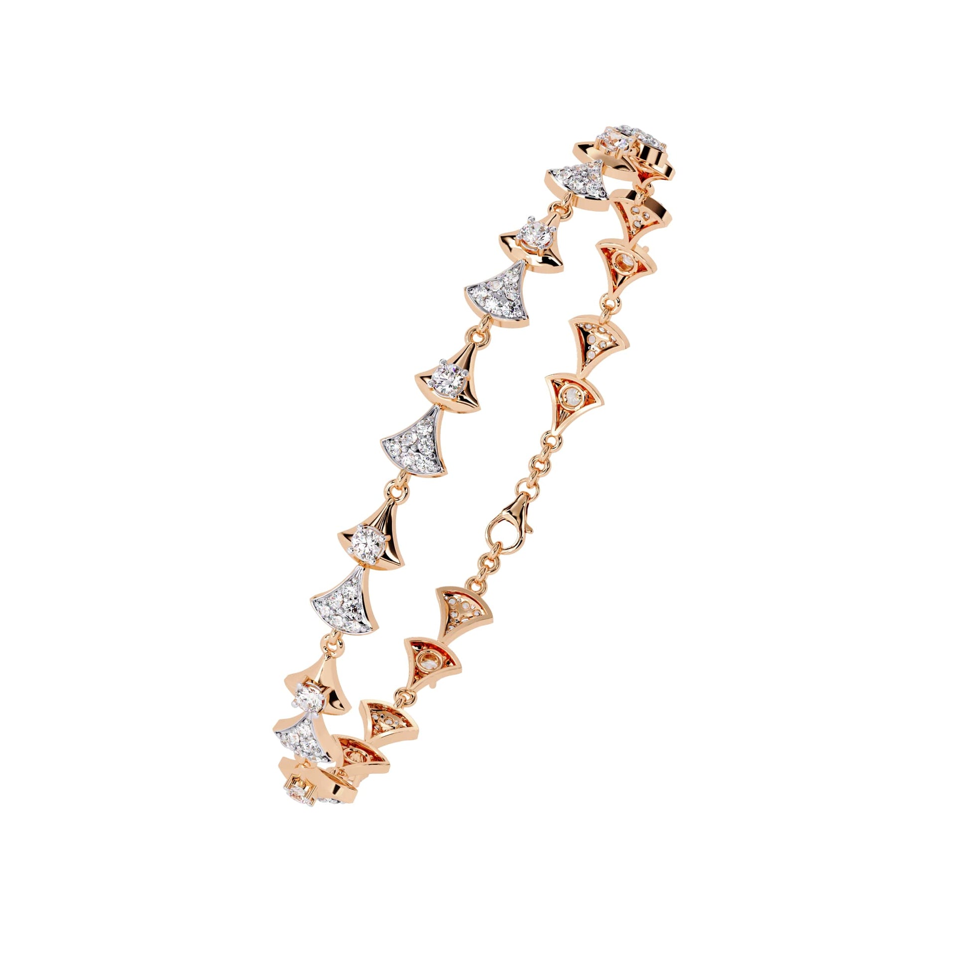 Round Cut Lab Grown Diamond Bracelet